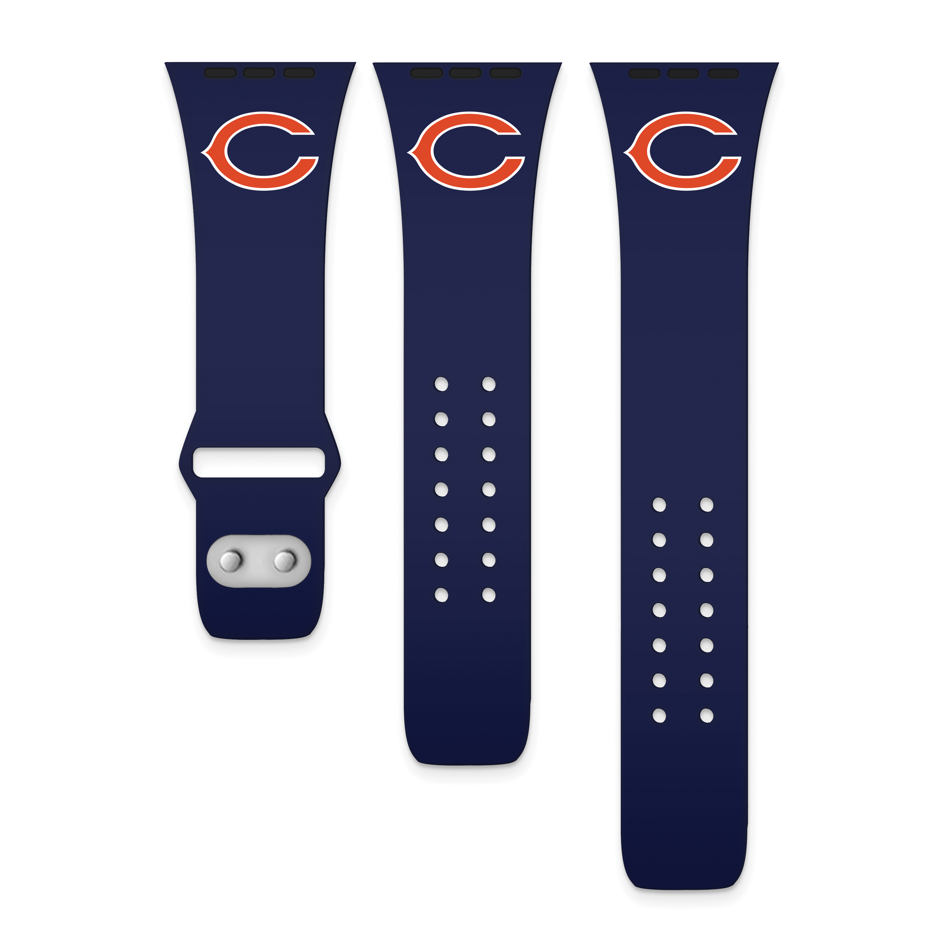 Gametime Chicago Bears Silicon Band fits Apple Watch 38 40mm Navy