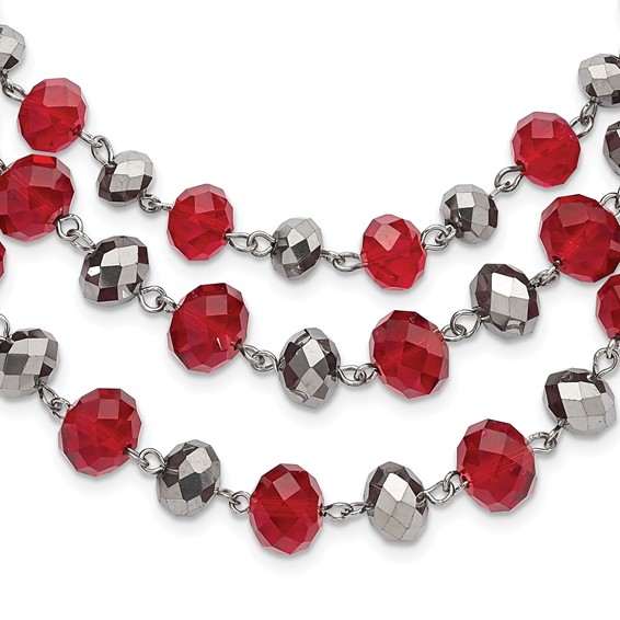 Eye of The BEAD-holder - Red Necklace - Paparazzi Accessories