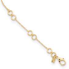 Image of 1928 Gold-tone 22in Circle Fancy Link Face Mask Holder