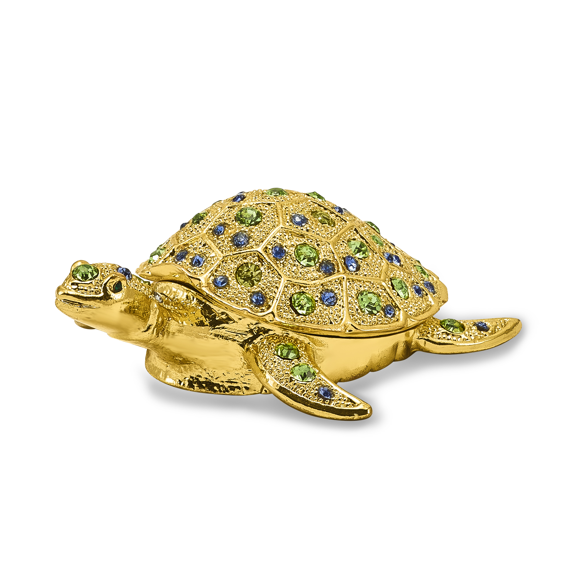 Bejeweled Golden Sea Turtle Trinket Box - Luxury Gifts By Jere