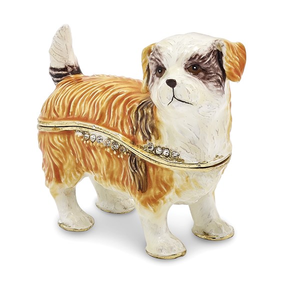 Bejeweled Shih-Tzu Dog Trinket Box Bejeweled Shih-Tzu Dog Trinket Box