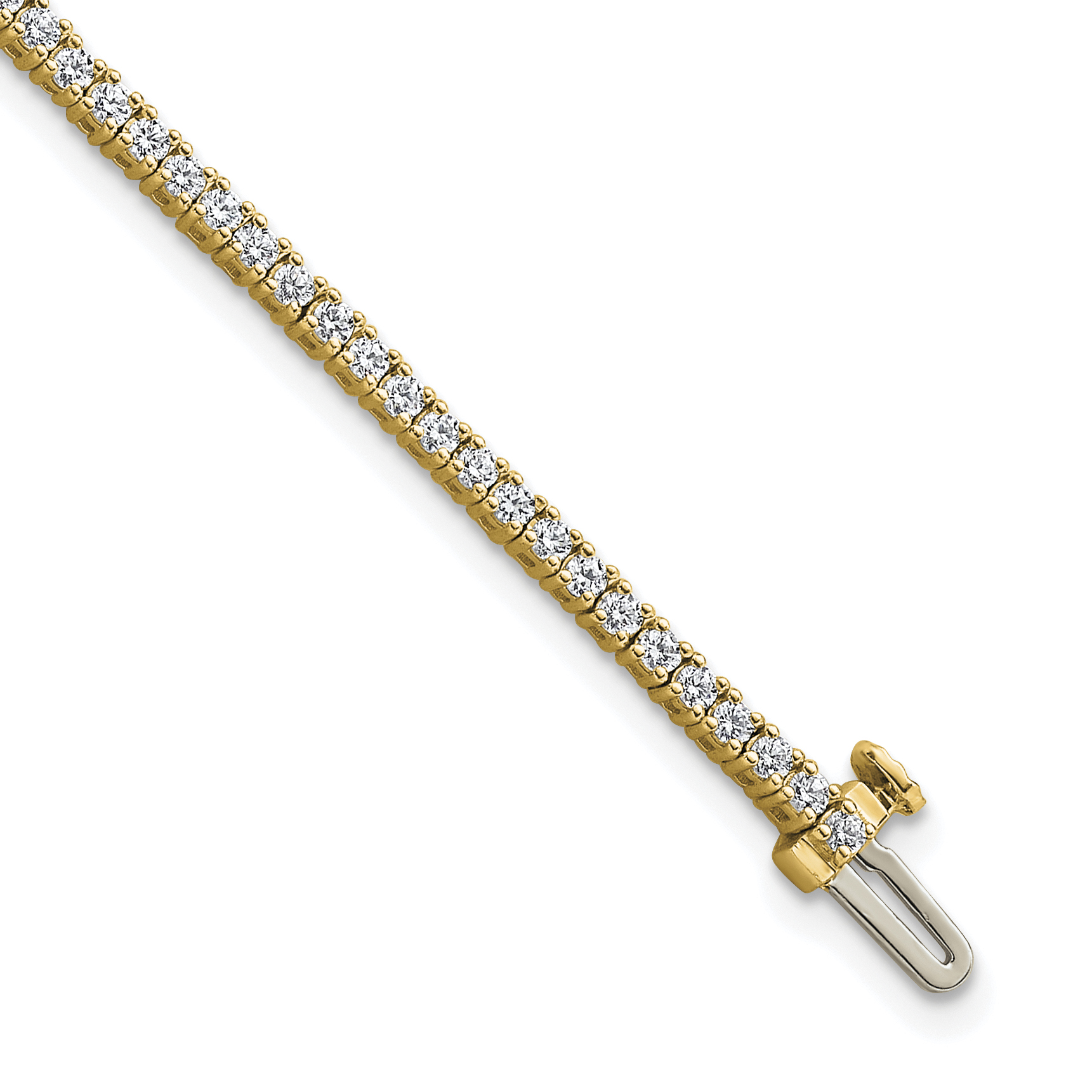 10k 2ct Lab Grown Diamond VS+ F+ Complete Tennis Bracelet