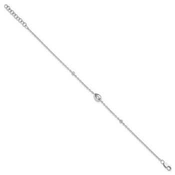 True Origin 14K White Gold 3/8 carat Lab Grown Diamond VS+ F+ 6.5 in with 1 in extension Complete Bracelet — alternate view