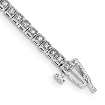 14k White Gold Diamond Bracelet MTG Only, no dias.