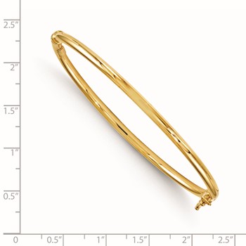 Leslie's 14K Polished Hinged Bangle — alternate view
