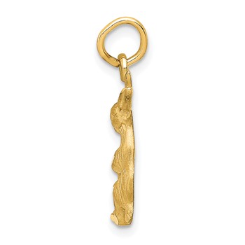 14k Jack Rabbit Charm — alternate view