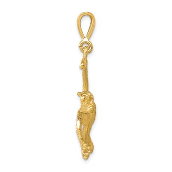 14k Monkey Charm — alternate view