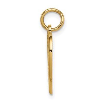 14k GRANDMA Heart Charm — alternate view