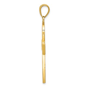 14k Large Ankh Cross Pendant — alternate view