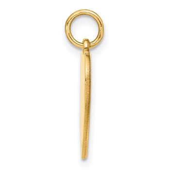 14k Flag Heart Charm — alternate view