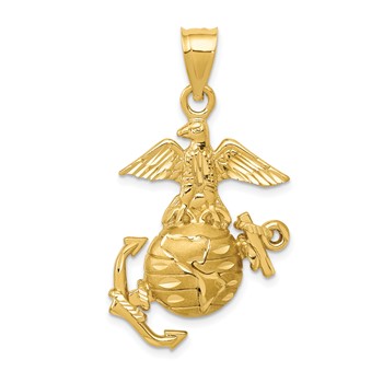 14k U.S. Marine Pendant