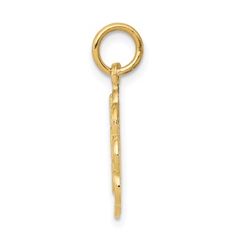 14k I LOVE CATS Charm — alternate view