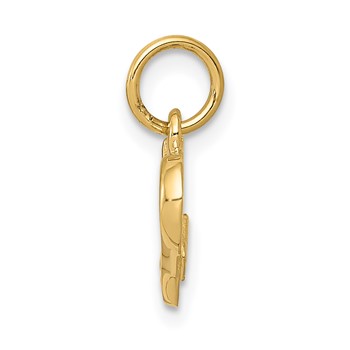 14k Polished I LOVE YOU Heart Charm — alternate view