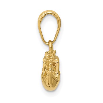 14K Solid Polished 3-D Gondola Pendant — alternate view