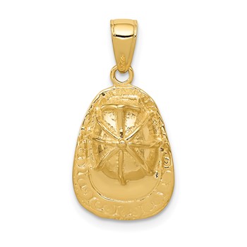 14k 3-D Firefighter Helmet Pendant