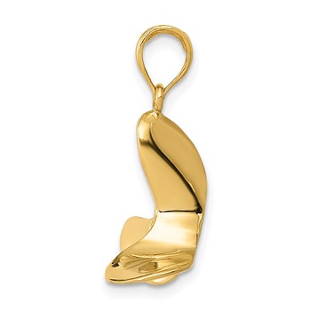 14K Polished 3-D Propeller Pendant — alternate view