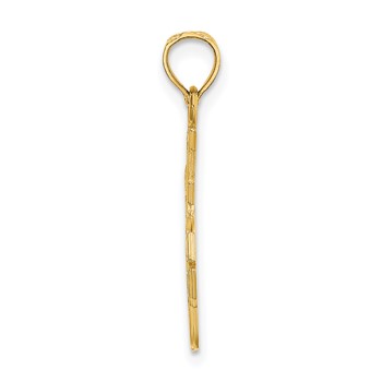 14k I LOVE YOU Stacked Block Charm — alternate view