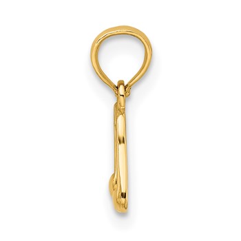 14k Double Music Notes Charm — alternate view