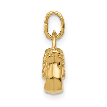 14k 3-D Purse Charm — alternate view