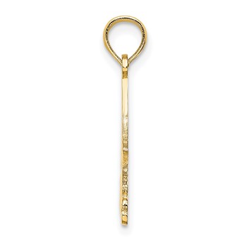 14k I HEART STONE HARBOR Sailboat Charm — alternate view