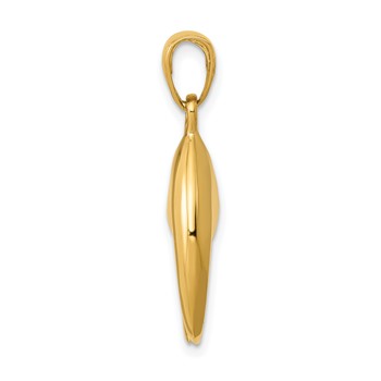 14K 3-D Moveable Stone Crab Claw Pendant — alternate view