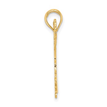 14k Cheerleader Jumping with Pom-Poms Charm — alternate view