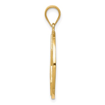 14k Star of David Circles Pendant — alternate view