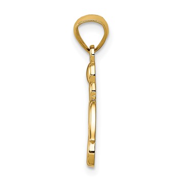 14K Cut-out Angel Pendant — alternate view