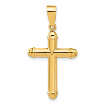 14K Polished Cross Pendant