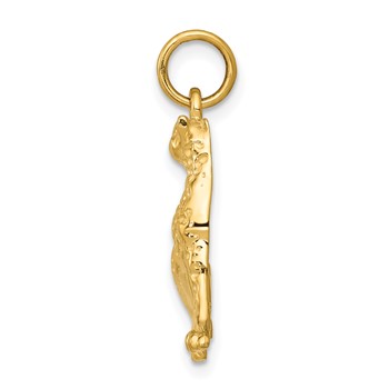 14k Cheetah Charm — alternate view