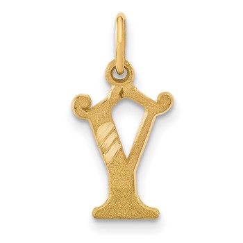 14k Letter Y Initial Charm