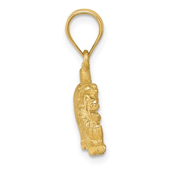 14k Lion Charm — alternate view