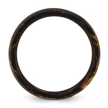 Chisel Solid Carbon Fiber Brown Orange Iridescent 8mm Ring — alternate view