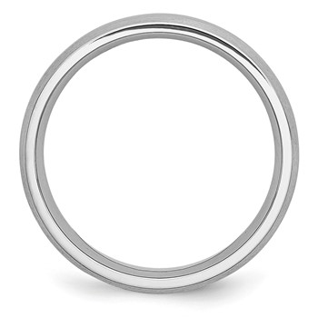 Chisel Cobalt Satin and Polished Grooved 6mm Band — alternate view