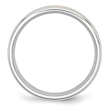 Chisel Cobalt 14k Gold Inlay Satin and Polished 6mm Band — alternate view