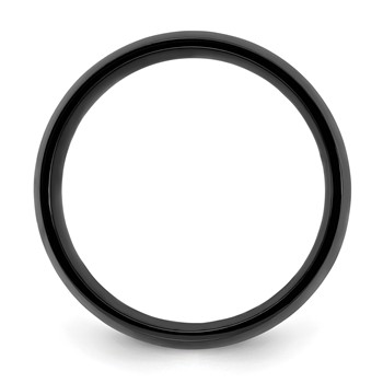 Chisel Cobalt Polished Black IP-plated 8mm Band — alternate view