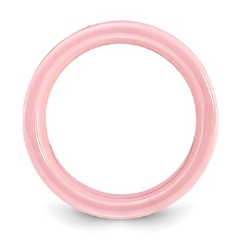 Ceramic Pink Concave 7mm Polished Band — alternate view
