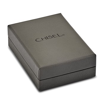 Chisel Stainless Steel Antiqued and Brushed Phoenix Dog Tag on a 22 inch Curb Chain Necklace — alternate view