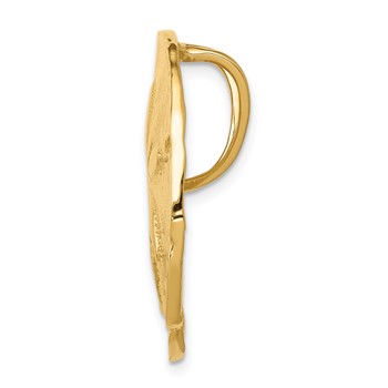 14k Polished Fits up to 8mm on Both Small Sand Dollar Omega Slide — alternate view