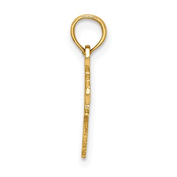 14k Fire Department Insignia Charm — alternate view