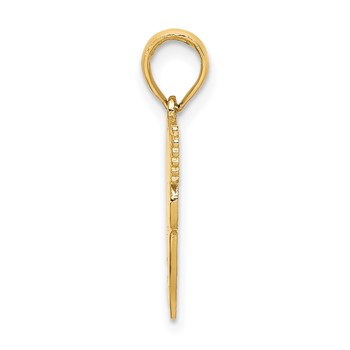 14k Polished Flat-Backed Dental Charm — alternate view