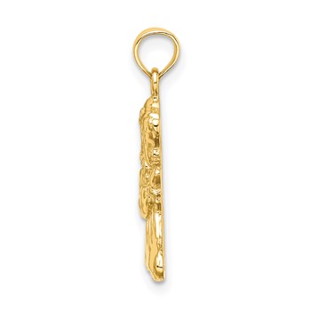 14k Praying Girl Charm — alternate view