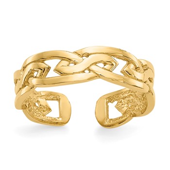14k Celtic Knot Design Toe Ring