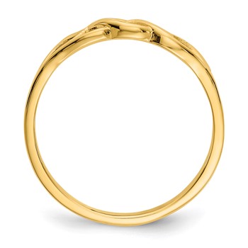 14k Free Form Knot Ring — alternate view