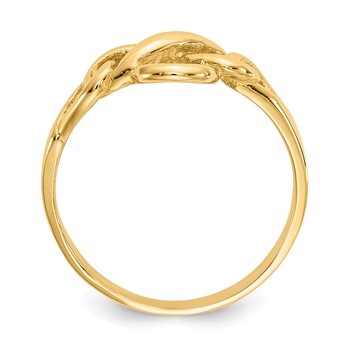 14k Free Form Knot Ring — alternate view