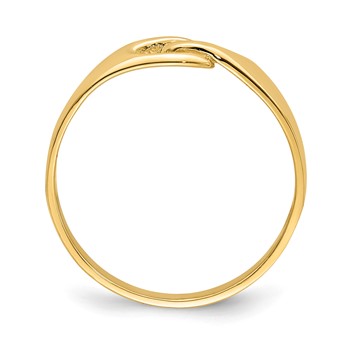 14k Free Form Knot Ring — alternate view