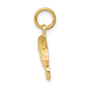 14k Greyhound Charm — alternate view