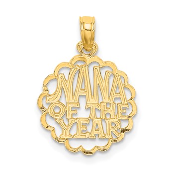 14K NANA OF THE YEAR  Charm