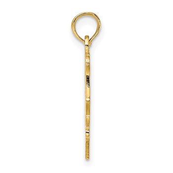 14K LIL SIS in Heart Charm — alternate view