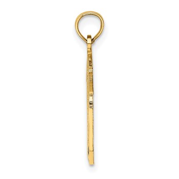 14K Framed MARINE Charm — alternate view